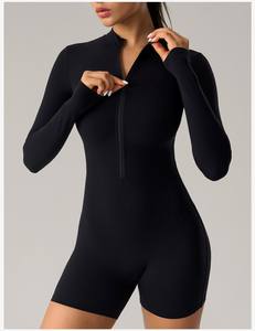 Ropa Deportiva con Cierre y Logotipo Personalizado al por Mayor para Mujer, Sexy, para Yoga, Traje de Una Pieza, Tallas Grandes, Rompers, Jumpsuits, Playsuits - Product Image 5