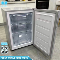 Congélateur vertical compact OEM 58L, mini-réfrigérateur avec 3 tiroirs, idéal pour la cuisine domestique