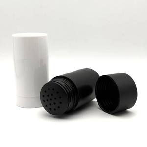 Envase cilíndrico redondo de plástico ABS de 30g/1oz para desodorante cosmético en barra, para cuidado corporal, con tapas y orificios. - Product Image 3