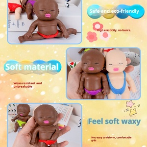 Jouet de décompression Squishy 'Ankle Biter' de célébrité d'Internet, petite poupée noire créative et amusante, artefact de décompression Squishy pour la cheville - Product Image 4