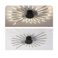 Nouvelle lampe de plafond LED décorative moderne pour salon, en fer et acrylique, style nordique, éclairage intérieur moderne à économie d'énergie 70 360 100