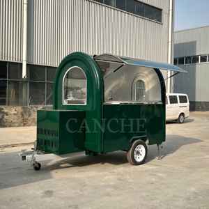 Jinlijing รถเข็นสุนัขขายอาหารบนถนนรถเข็นขายอาหารบาร์กาแฟเคลื่อนที่ตู้ขายอาหารสุนัขบาร์บีคิวอุปกรณ์ครบครัน - Product Image 1