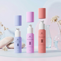 Desain Silinder Lurus Minimalis Ringan dan Kokoh Botol Kosmetik PETG 30ml 40ml 50ml