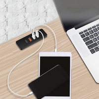 Multiprise encastrable 4 ports USB avec chargeur USB-C intégré pour bureau et table