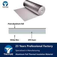 Rouleau d'isolation de toiture en mousse EPE avec film réfléchissant, barrière thermique pour bâtiments métalliques, entrepôts, usines et contrôle de la chaleur