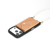 Étui de téléphone Sinco avec sangle bandoulière en cuir et porte-cartes pour iPhone 17 Pro Max
