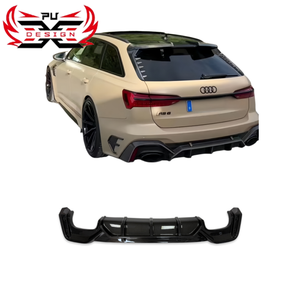 Diffuseur arrière en fibre de carbone sèche style AB pour Audi <span class=keywords><strong>RS6</strong></span> C8, kit carrosserie aérodynamique <span class=keywords><strong>Performance</strong></span>, modification - Product Image 1