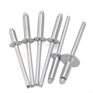 Vente en gros et sur mesure de rivets en acier inoxydable, rivets aveugles en aluminium couleur argent naturel pour la construction - Product Image 1
