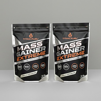 Emballage personnalisé pour protéines de lactosérum, impression personnalisée, sachet refermable de 1 kg (2 lb) pour poudre de lait, sac en Mylar pour poudre de protéines