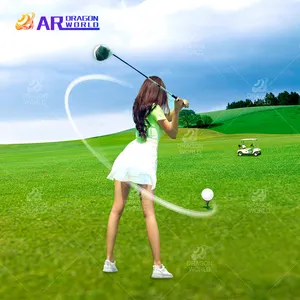 室内高尔夫模拟器智能屏幕与全息互动投影高尔夫训练辅助高尔夫球杆球娱乐