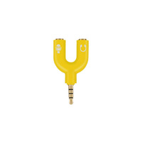 Adaptateur séparateur audio stéréo jack U 3,5 mm mâle vers double 3,5 mm femelle pour écouteurs