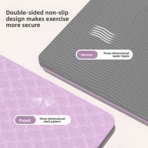 Tapis de <span class=keywords><strong>yoga</strong></span> pliable 185 cm grande taille, tapis de sport portable d'extérieur, tapis de fitness épaissi antidérapant, design animé de dessins animés - Product Image 4