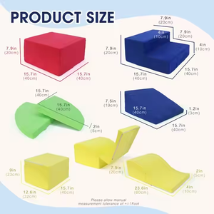 Venta al por Mayor de Fábrica: Juego de 6 Bloques de Espuma Suave y Coloridos para Niños Pequeños, Estructuras de Juego para Interiores - Product Image 3