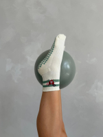 Chaussettes de Pilates personnalisées en gros, antidérapantes, professionnelles pour Reformer, faible MOQ, broderie mignonne, chaussettes de yoga en coton