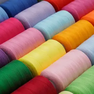 402 dikiş ipliği 1000 metre Polyester iplik dikiş kiti el ve makine dikiş ipliği 24 renk