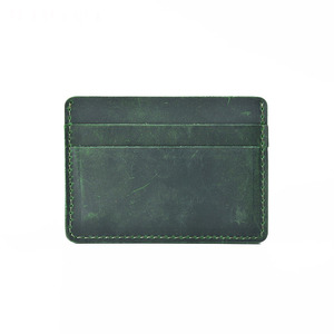 <span class=keywords><strong>Portafoglio</strong></span> Minimalista in Vera Pelle KQ157 Fatto a Mano per Uomo - Product Image 6