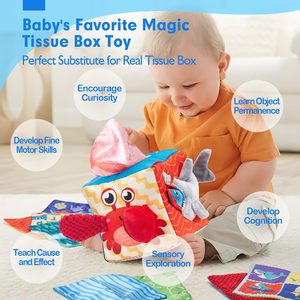 <span class=keywords><strong>Jouets</strong></span> Montessori pour bébé de 6 <span class=keywords><strong>mois</strong></span> avec queue texturée ClothCrinkleSqueaky Sounds Mirror - Christmas Stocking Stuffers - Product Image 2