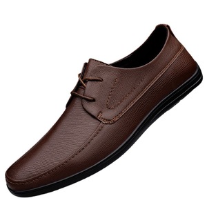 Nouvelles chaussures décontractées d'été pour hommes, mocassins à lacets à double semelle souple, respirants, solides, pour loisirs et conduite - Product Image 5