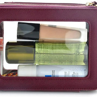 Étuis à cosmétiques en cuir PVC transparent de luxe, sac de maquillage, de beauté, prenant en charge le LOGO personnalisé pour les femmes, livraison gratuite