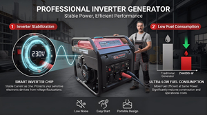 Generador <span class=keywords><strong>de</strong></span> <span class=keywords><strong>Gasolina</strong></span> con Inversor <span class=keywords><strong>de</strong></span> 3000 Vatios y Soldadora 2 en 1, Máquina Combinada con Soldadora Manual <span class=keywords><strong>de</strong></span> Arco Metálico <span class=keywords><strong>de</strong></span> 20-150A - Product Image 5