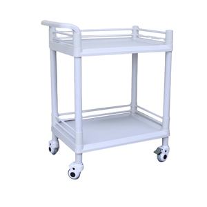 Hospital Handcart Plastic Dressing Cart Beauty Salon <b>Trolley</b> Nursing Cart Instrument Cart Equipment Cart for Hair Salon Hotel - Product Image 1