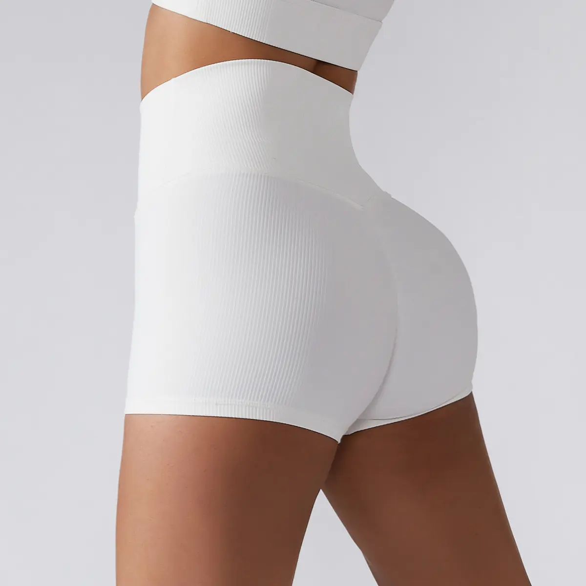 New Tummy Control fitness shorts yoga plus size women's shorts high waist slimming anti-squat compression pants mesh shorts