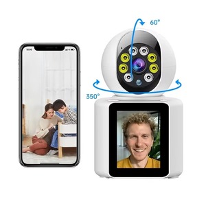 Ai กล้องเฝ้าระวังทารก, หน้าจอ IPS 1080P วิดีโอคอลคืนวิสัยทัศน์เครื่องเล่นกล่อมเด็กไร้สายกล้องพี่เลี้ยงเด็ก - Product Image 3
