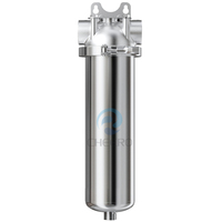 Filtro de Água de Aço Inoxidável para Uso Externo Altamente Recomendado 6" x 2.5" para Máquinas de Tratamento de Água com Cartucho de Filtro SS