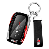 Étui de protection personnalisé en ABS et métal pour clé de voiture de course, compatible avec Toyota Camry Yaris, avec porte-clés télécommande BTCKA
