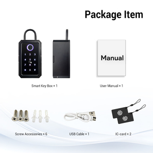 Ngoài trời không thấm nước vân tay chống trộm an ninh bưu kiện mã tuya ttlock Wifi hẹn giờ Key Locker hộp khóa hộp cho các phím - Product Image 5