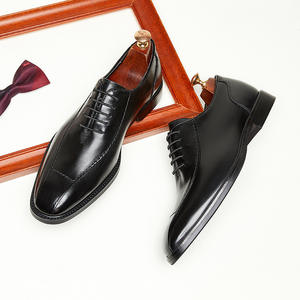 Chaussures habillées de luxe britanniques de qualité supérieure pour hommes, en cuir véritable, à lacets, mocassins plats, pour fêtes et mariages, type Richelieu - Product Image 3