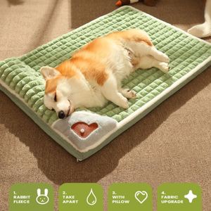 Modern Luxury Four-Season Thickened Warm Dog <b>Mat</b> Detachable & Washable Eco-Friendly Anti-Slip Large Dog Pet Bed - Product Image 2