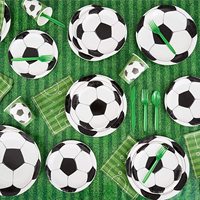 Conception de ballon de football CMYK blanc approuvé par la FDA de 7 pouces 350gsm plaque jetable ronde 7 pouces carton pour les fêtes