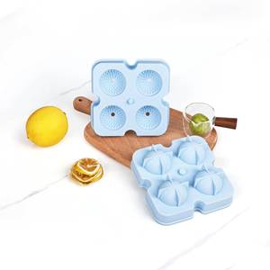 Moule à glaçons en silicone 4 cavités motif diamant pour la fabrication de crème écologique, caractéristiques durables - Product Image 3