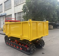 Mini camion diesel chinois à chenilles en caoutchouc CE/EPA 1-10 tonnes, chargeuse compacte, véhicule de déblaiement agricole et de jardinage, direction à gauche