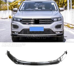 Para Volkswagen T-ROC 2018-2020, Kit de carrocería con difusor y divisor de labio para parachoques delantero, negro brillante, pieza de modificación y protector de parachoques - Product Image 4