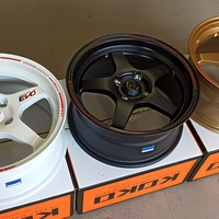 Nouvelles jantes en alliage d'aluminium à 5 branches de style TE37, 15-18 pouces, pour voitures de course JDM, certifiées VIA JWL, blanc bronze