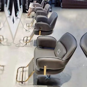 كرسي صالون تجميل فاخر من ANTLU، كرسي غسيل شعر، كرسي حلاقة، كرسي صالون وردي - Product Image 4