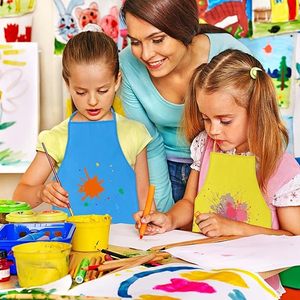 Tabliers de <span class=keywords><strong>peinture</strong></span> pour enfants Art Smock pour salle de classe <span class=keywords><strong>Peinture</strong></span> Articles de fête <span class=keywords><strong>Tablier</strong></span> <span class=keywords><strong>jetable</strong></span> pour enfants - Product Image 5