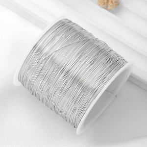 <span class=keywords><strong>Filo</strong></span> per Perline in Rame Placcato Oro 18K, Bobina da 100m, Argento e Oro Rosa, per Accessori per Capelli Fai-da-Te, Creazione di Gioielli, Vendita all'Ingrosso - Product Image 4