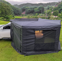 Tienda de Campaña para Techo de Auto de 270 Grados, Impermeable, con Marco de Aluminio, para las Cuatro Estaciones, Apertura Automática Rápida, Tipo de Soporte Recto, para Exteriores