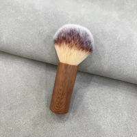 Nuevo Cepillo de Alta Gama con Mango de Nogal para Productos de Belleza, Polvo Suave, Maquillaje y Limpieza de Uñas