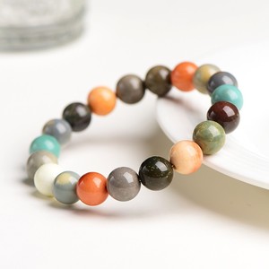สร้อยคอคริสตัลธรรมชาติ สร้อยข้อมือหินกลม หลายสี เครื่องประดับแฟชั่น ของขวัญ เครื่องประดับ - Product Image 3