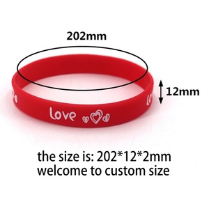 Bracelet promotionnel en silicone gaufré, personnalisé avec logo et impression couleur, conception OEM en gros pour cadeaux - Product Image 3