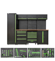 Gabinete de Herramientas Modular Personalizado OEM, Banco de Trabajo Industrial con Cajones Extraíbles, Sistema de Almacenamiento para Garaje de Acero Laminado en Frío