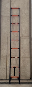Échelle télescopique en fer à prix avantageux de 3,9 m, échelle industrielle, rétractable en un clic, gain de place, capacité de charge de 150 kg - Product Image 4
