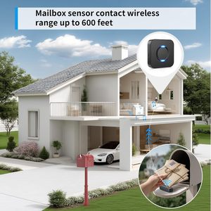 Système d'<span class=keywords><strong>alarme</strong></span> intelligent <span class=keywords><strong>sans</strong></span> <span class=keywords><strong>fil</strong></span> pour boîte aux lettres avec notification en temps réel, rappels lumineux et sonores, portée de 600 pieds - Product Image 5