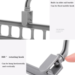 Supports multi-ports magiques pour le séchage des vêtements, porte-vêtements multifonction en plastique, porte-vêtements de séchage, supports de rangement - Product Image 5