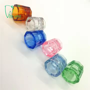 Cangkir kaca gigi sekali pakai kaca gigi warna-warni piring <span class=keywords><strong>Dappen</strong></span> transparan - Product Image 2