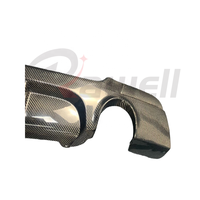 Diffuseur arrière en fibre de carbone véritable pour BMW Série 3 E92 E93 MT 2007-2012 (2 sorties) Lame de pare-chocs arrière compatible pré-LCI et LCI